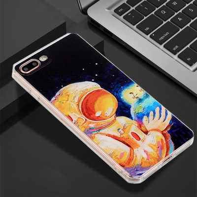 Oil Painting Pattern TPU Shockproof Case For iPhone 8 Plus / 7 Plus