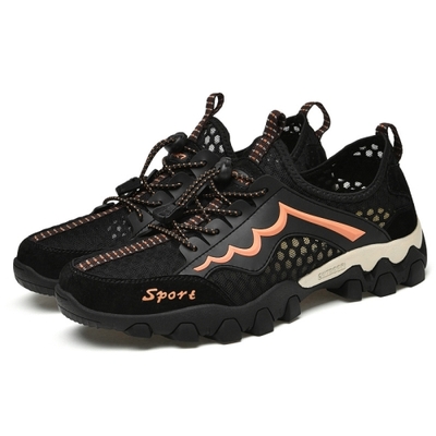 Outdoor Breathable Mesh Sports Hiking Shoes Hollow Lazy Shoes